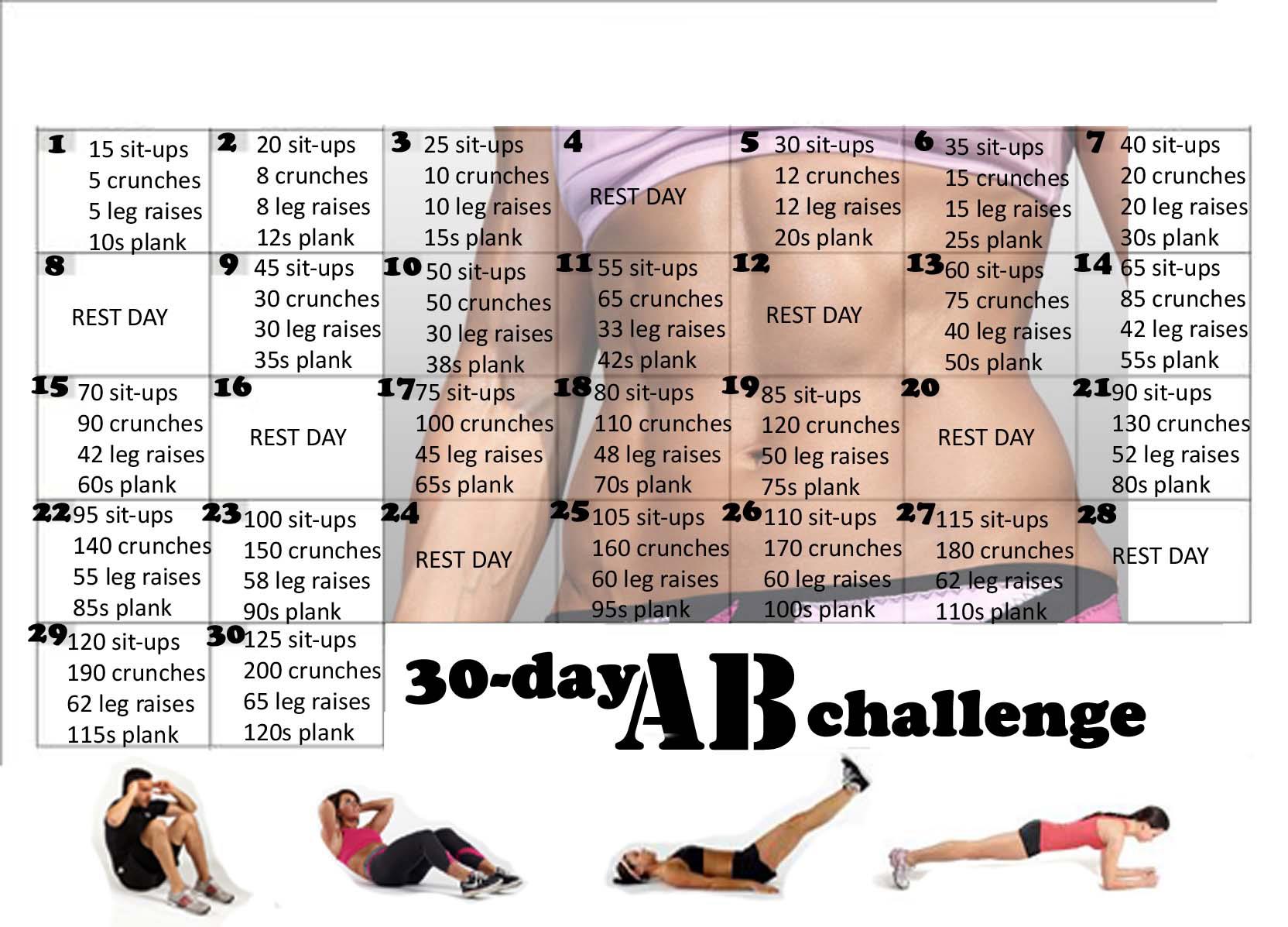 30 Day Ab Challenge Workout + Simple Modern Water Bottle Giveaway!! -  Walking in Memphis in High Heels
